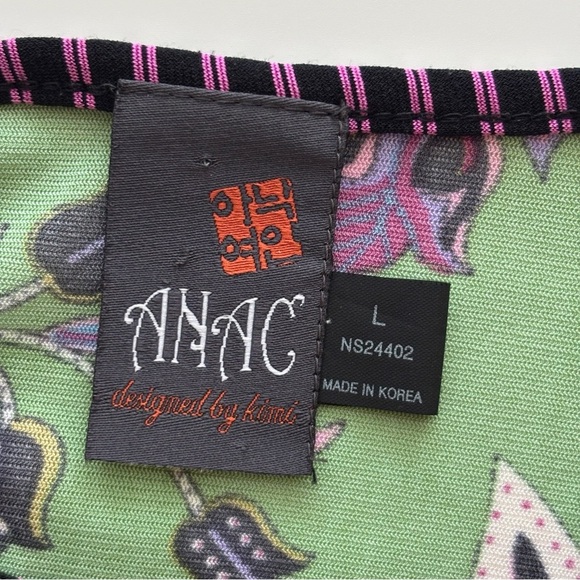 ANAC by Kimi Paisley Mesh Top Large Floral Tie Sleeve - Picture 8 of 10